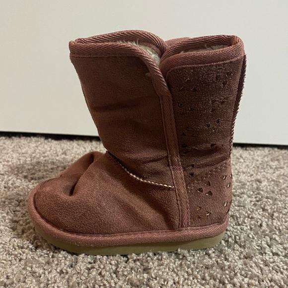 6T Pink Suede Boots - Picture 1 of 2